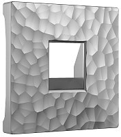 Лицевая панель Werkel Hammer для 1-м. розетки RJ11/RJ45 серебряный